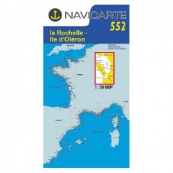 Carte navicarte n°552 La Rochelle, Ile d'Oleron