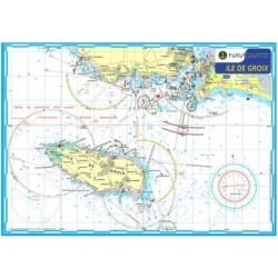 Carte plastifiée A3 Ile de Groix