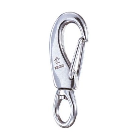 Mousqueton de sécurité à émerillon 100mm