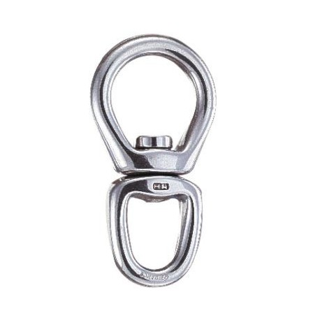 Emerillon inox double anneau 115mm à billes