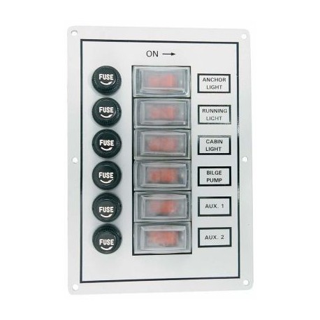 Tableau électrique intérieur  6 interrupteurs