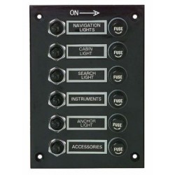 Tableau électrique étanche 6 interrupteurs