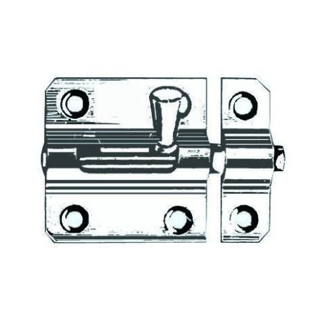 Targette laiton chromé  90mm