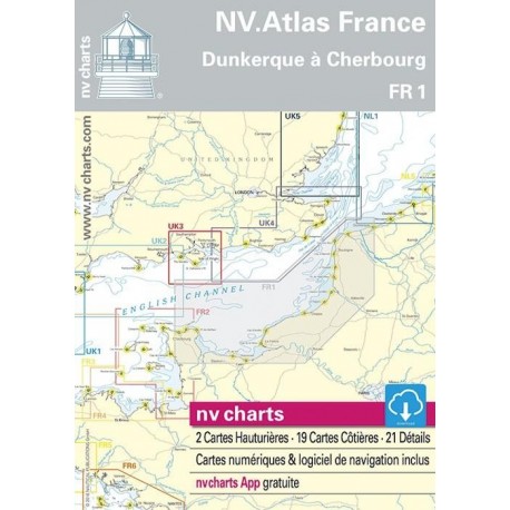 NV charts FR1 Dunkerque à Cherbourg