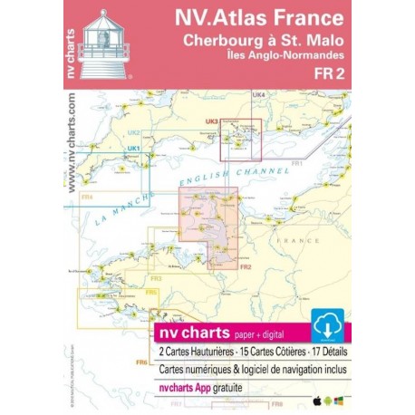 NV charts FR2 Cherbourg à St Malo