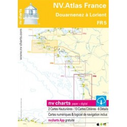 NV charts FR5 Douarnenez à Lorient