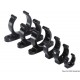 Clip plastique 30mm noir - vendu par lot de 10