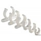 Clip plastique 25mm blanc PAR 10