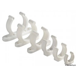 Clip plastique 25mm blanc PAR 10