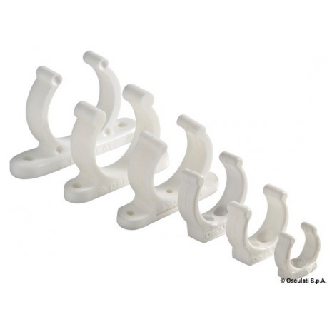 Clip plastique 25mm blanc PAR 10