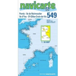 Carte navicarte n°549 Pornic, St Gilles-Croix-de-Vie, Noirmoutier