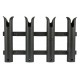 Porte canne quadruple PVC noir 450x275mm